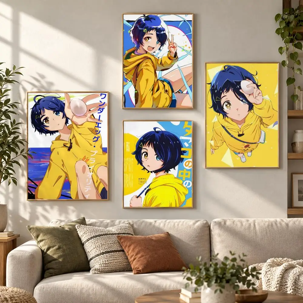 Anime W-Wonder Egg Priority Poster HD Waterproof Aesthetic Wall For Home Decor Trendy Durable Easy To Apply Art