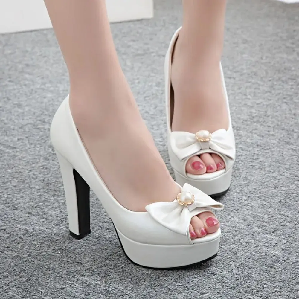 QPLYXCO 2017 New Patent Leather Super big size 34-50 4 Clour Pumps shoes Women high heels sweet party wedding shoes 3122