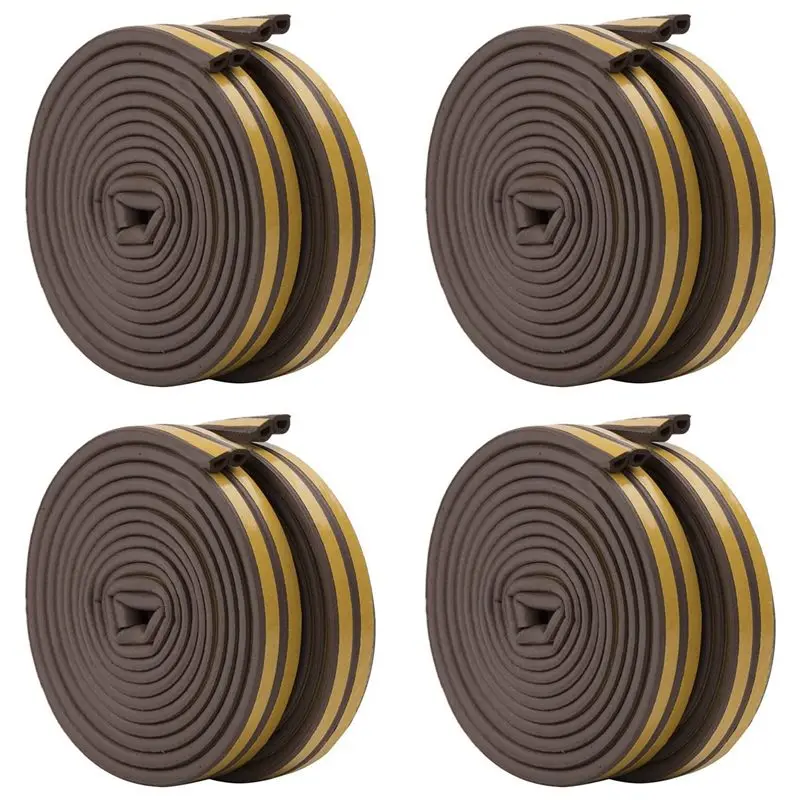 

X18A-8 Roll EVA Seal Weather Strip Foam Tape D Type 10M Doors Windows Draught Excluder Anti-Collision Seal Strips