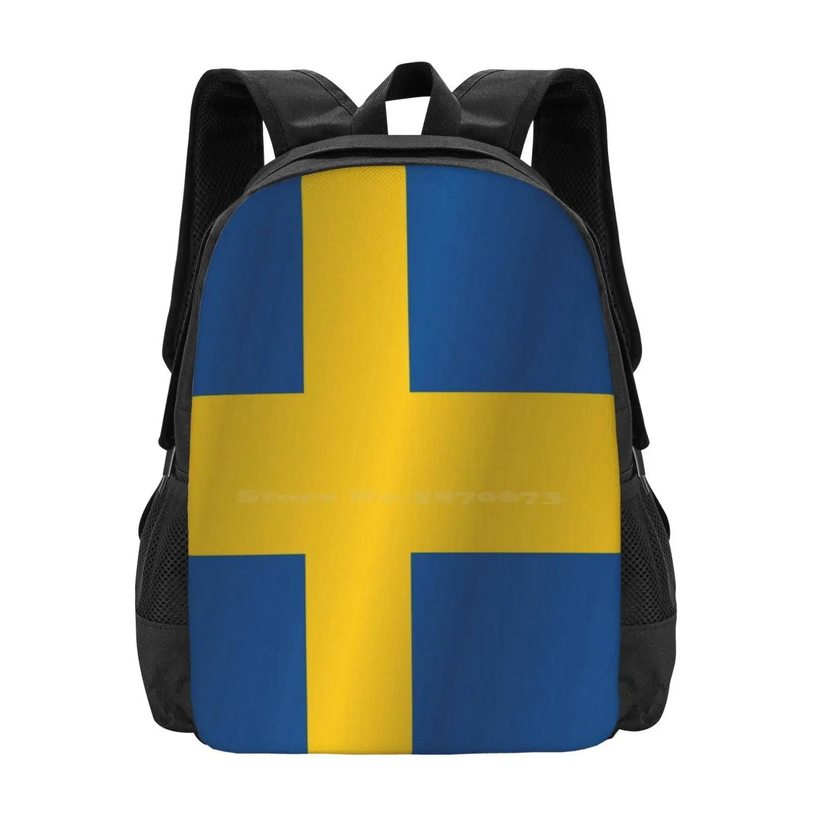 Sweden Flag Hot Sale Schoolbag Backpack Fashion Bags Sweden National Flag National Flag Of Sweden Sweden Waving Flag Waving