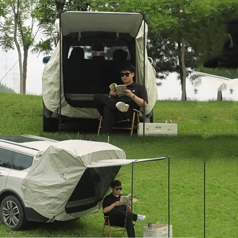 

Car Anti-UV Outdoor Rear ExtensionTent Camping Picnic Rear Tent Canopy Auto Sunshine-Proof Rain-Proof For SUV Accessories