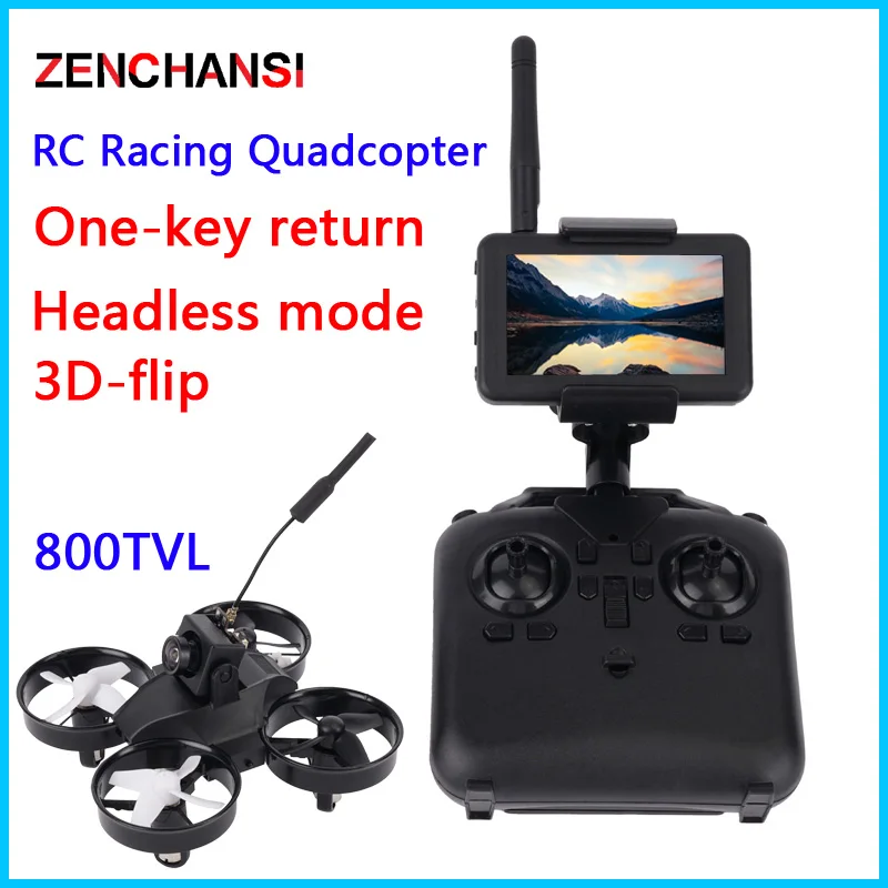 

RTF Micro FPV RC Racing Quadcopter Toys w/ 5.8G S2 800TVL 40CH Camera / 3Inch LCD Screen Auto Search Monitor Helicopter Drone