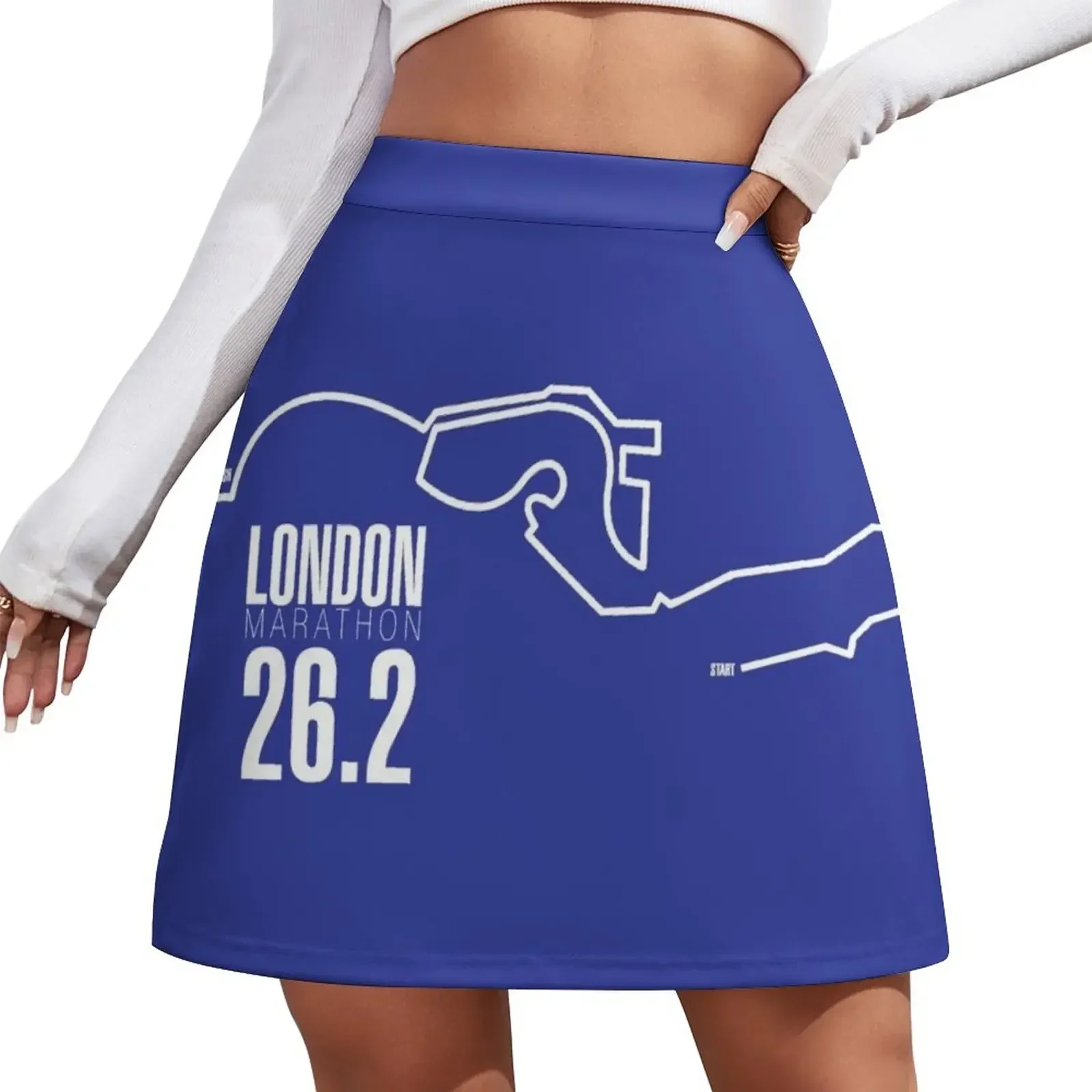 

London Marathon route map Mini Skirt korean style women clothing Women's summer skirts Womens dresses