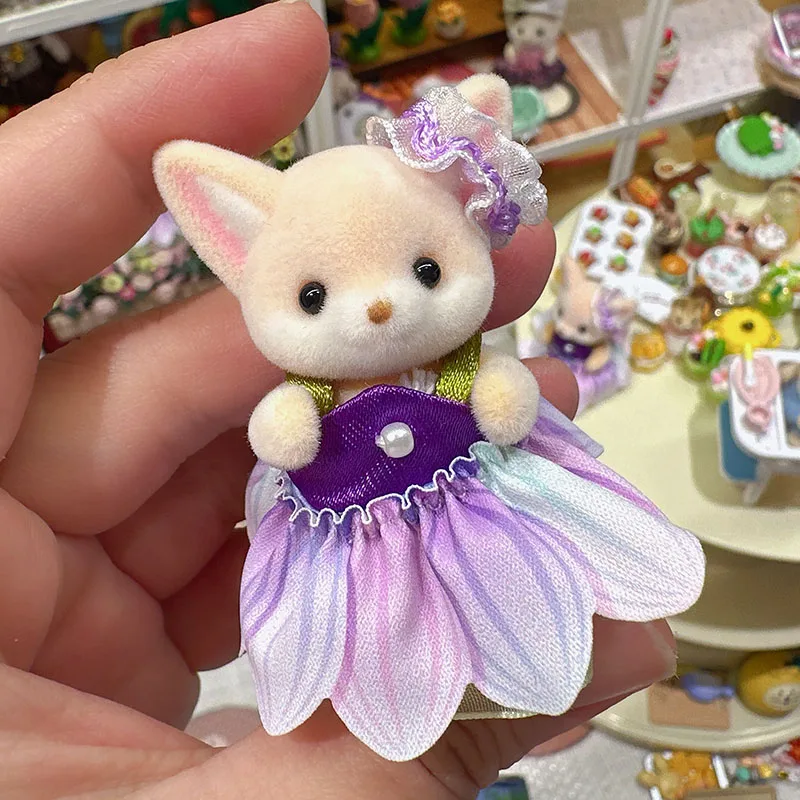 Originele Anime Sylvanian Families Easter Garden Rabbit Kawaii Figuur Collectible Doll Verjaardagscadeau Kinderen Speelgoed Kerstcadeau