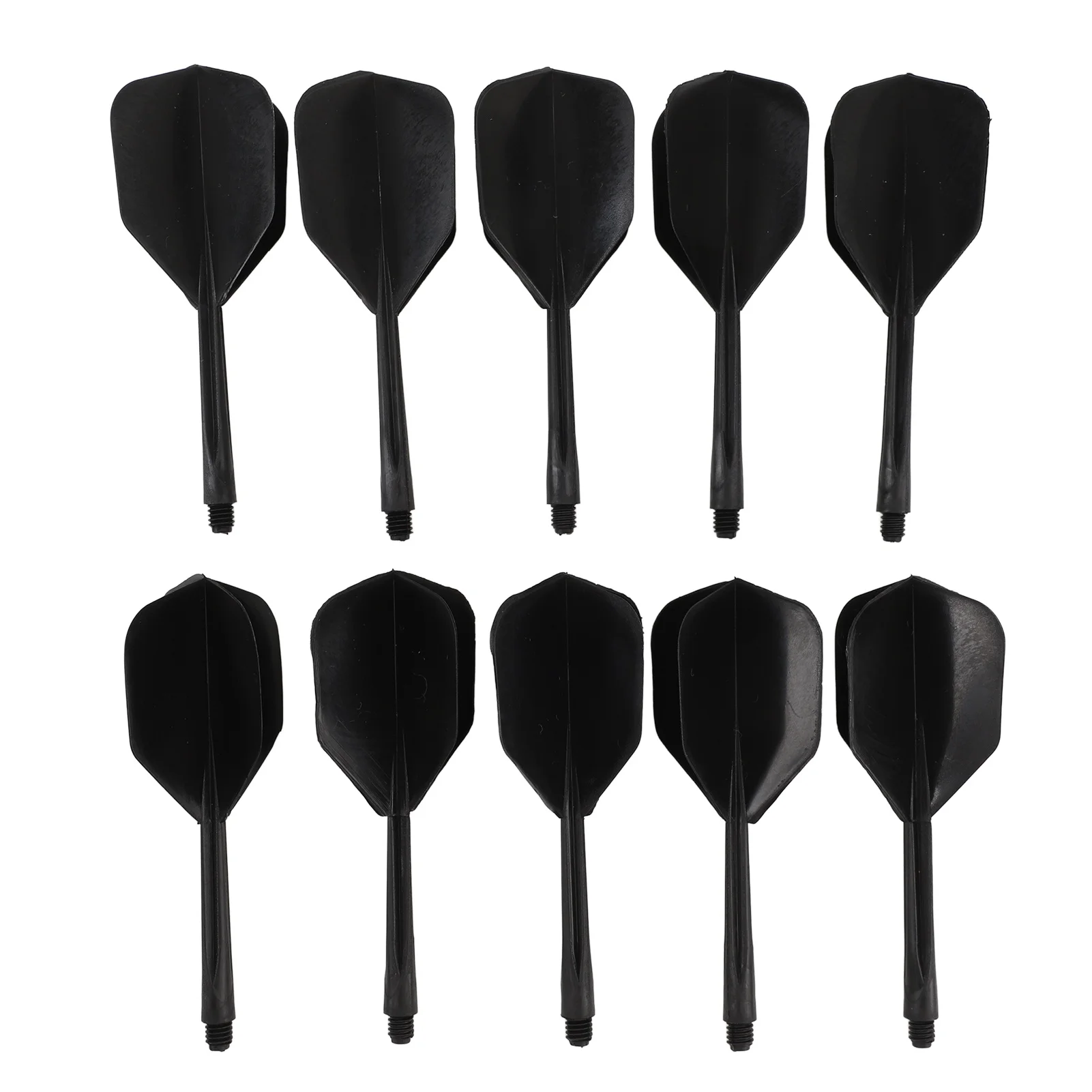 10Pcs Integrated Dart Shaft and Flights Excellent Balance Increase Speed Reduce Air Resistance Plastic One Piece Dart Flight and