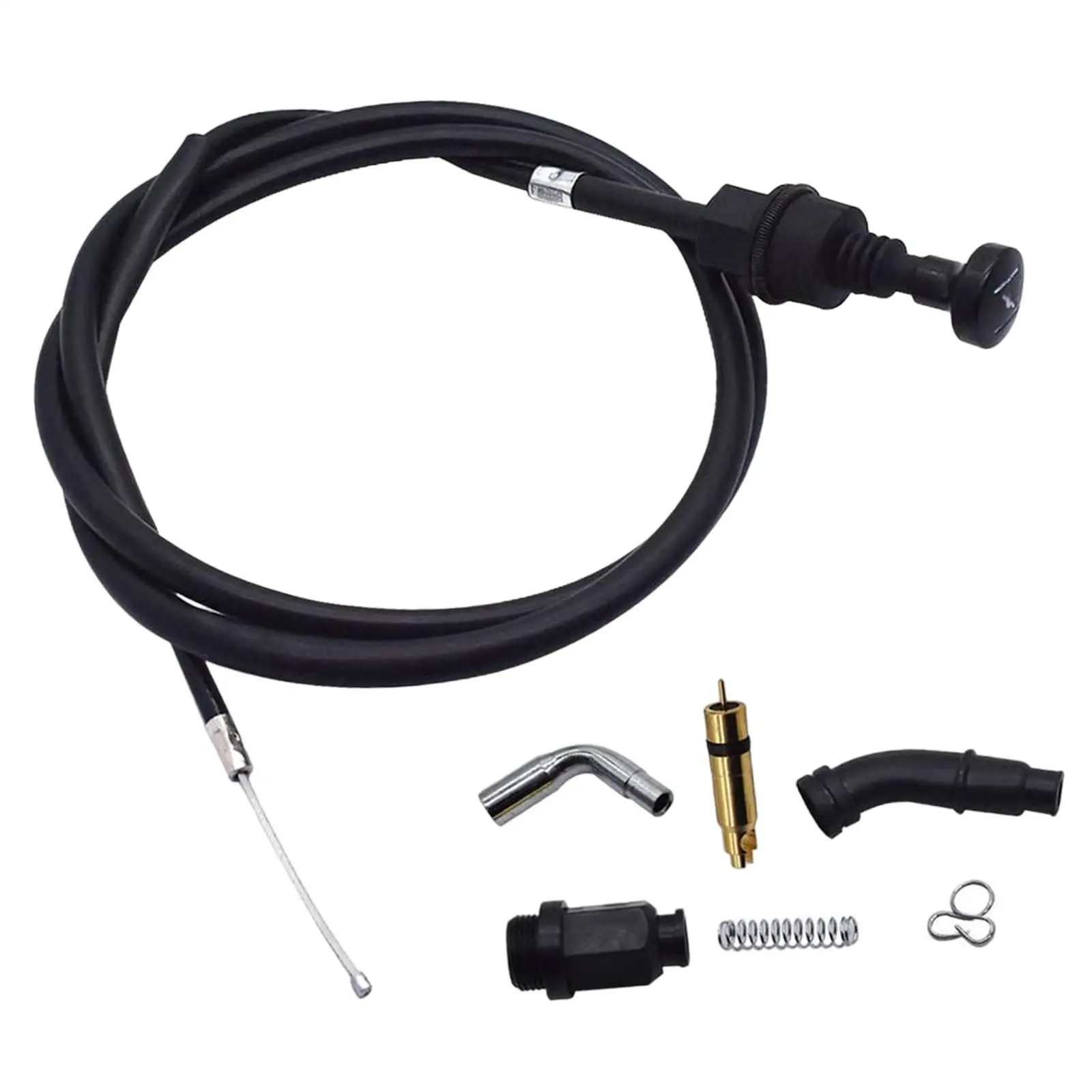 Carburetor Choke Cable & Plunger Choke Starter Valve Kit Fit for Honda Rancher 350 Foreman 450