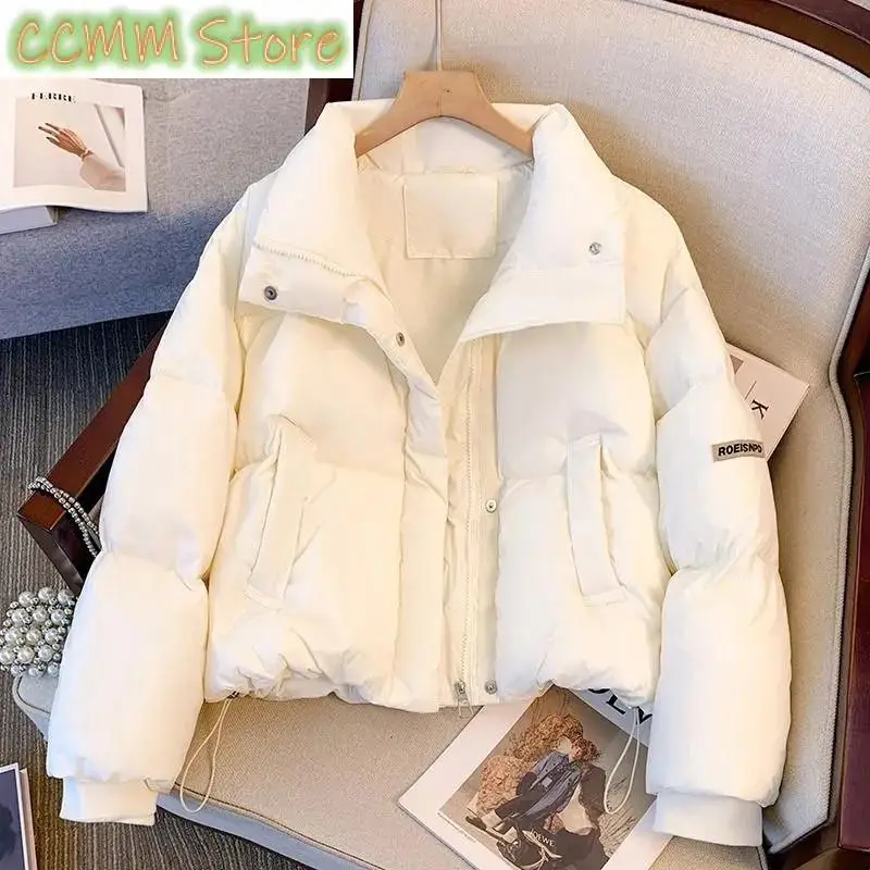Women Down Cotton-Padded Jacket Girl Winter Warm Cotton Padded Coat Short Bread Outwear Ladies Down Jacket Thicken Outwear