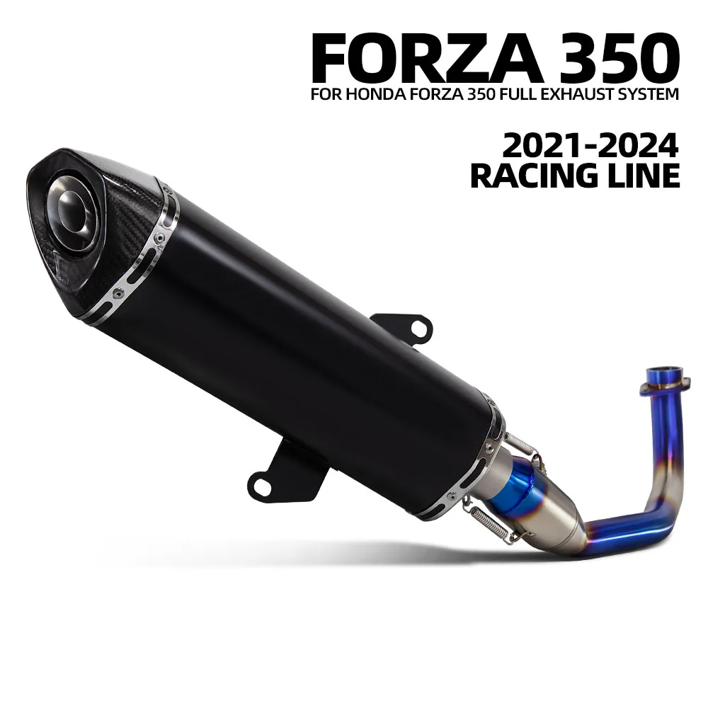 

Motorcycle Exhaust Full System Blue Header Pipe Connect Long Muffler with DB Killer For Honda Froza350 NSS350 2021-2024