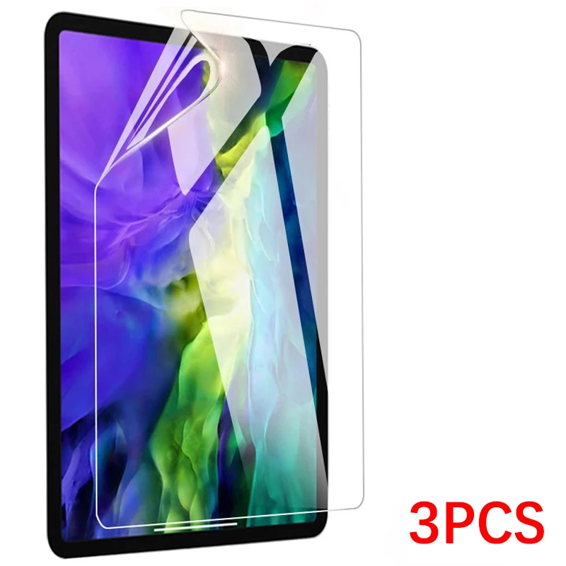 3PCS Soft Hydrogel Film For IPad Pro 12.9 6th 5th 4th 3th 2th 1th Generation 2022 2021 2020 2018 2017 2015 Full Screen Protector