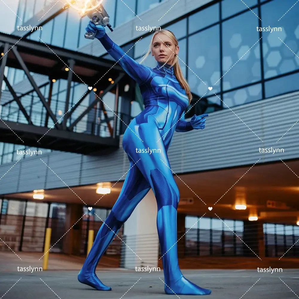 Hot Games METROID Costumes Samus Aran Cosplay Bodysuit  Spandex  Anime Clothes Sexy Zentai  Halloween Costumes for Women