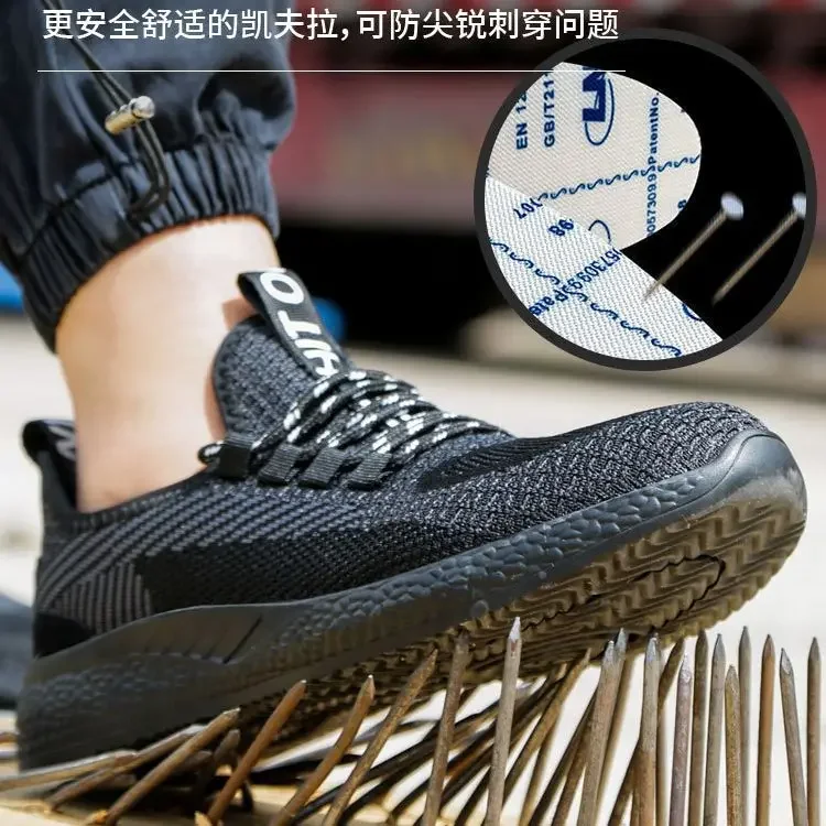 

DurableSummer Breathable Insulating Safety Shoes, Light And Comfortable, Anti-smashing And Anti-piercing Work Shoes