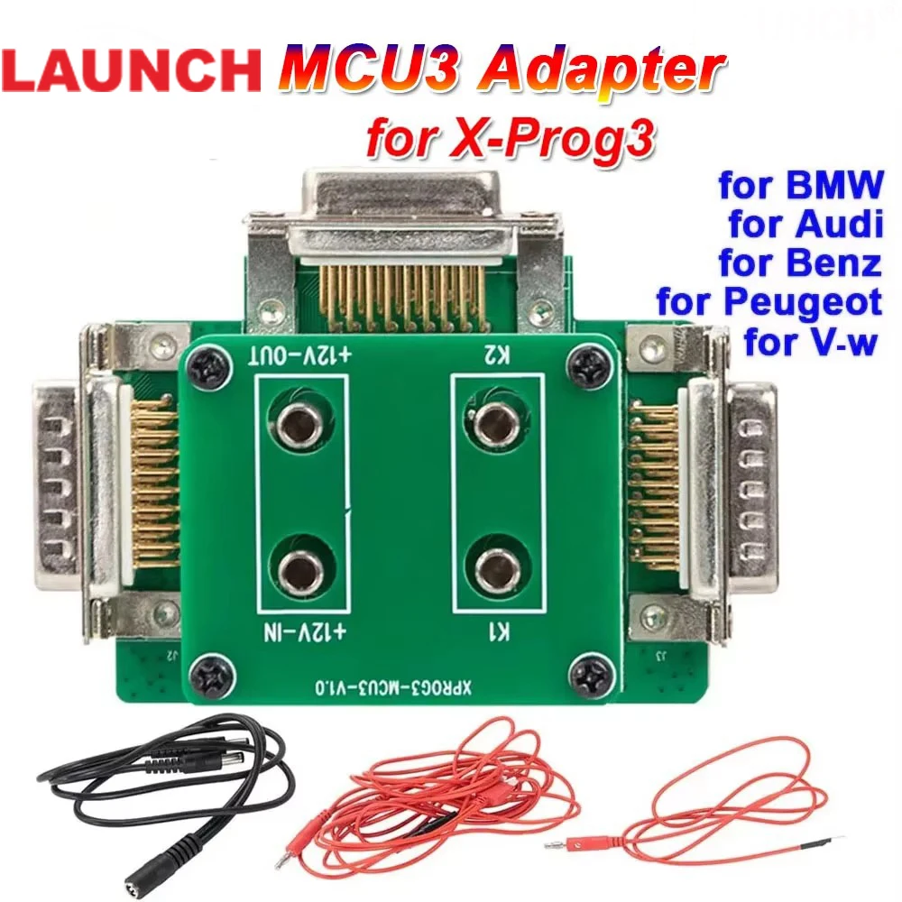 Launch X431 MCU3 Adapter for X431 IMMO Elite Pro X-PROG3 Work for Mercedes All Keys Lost and ECU TCU Reading