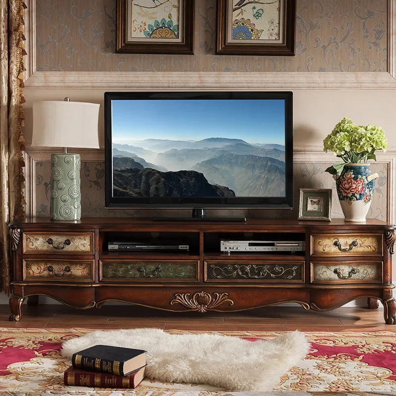 

American TV cabinet, European Mediterranean rural retro