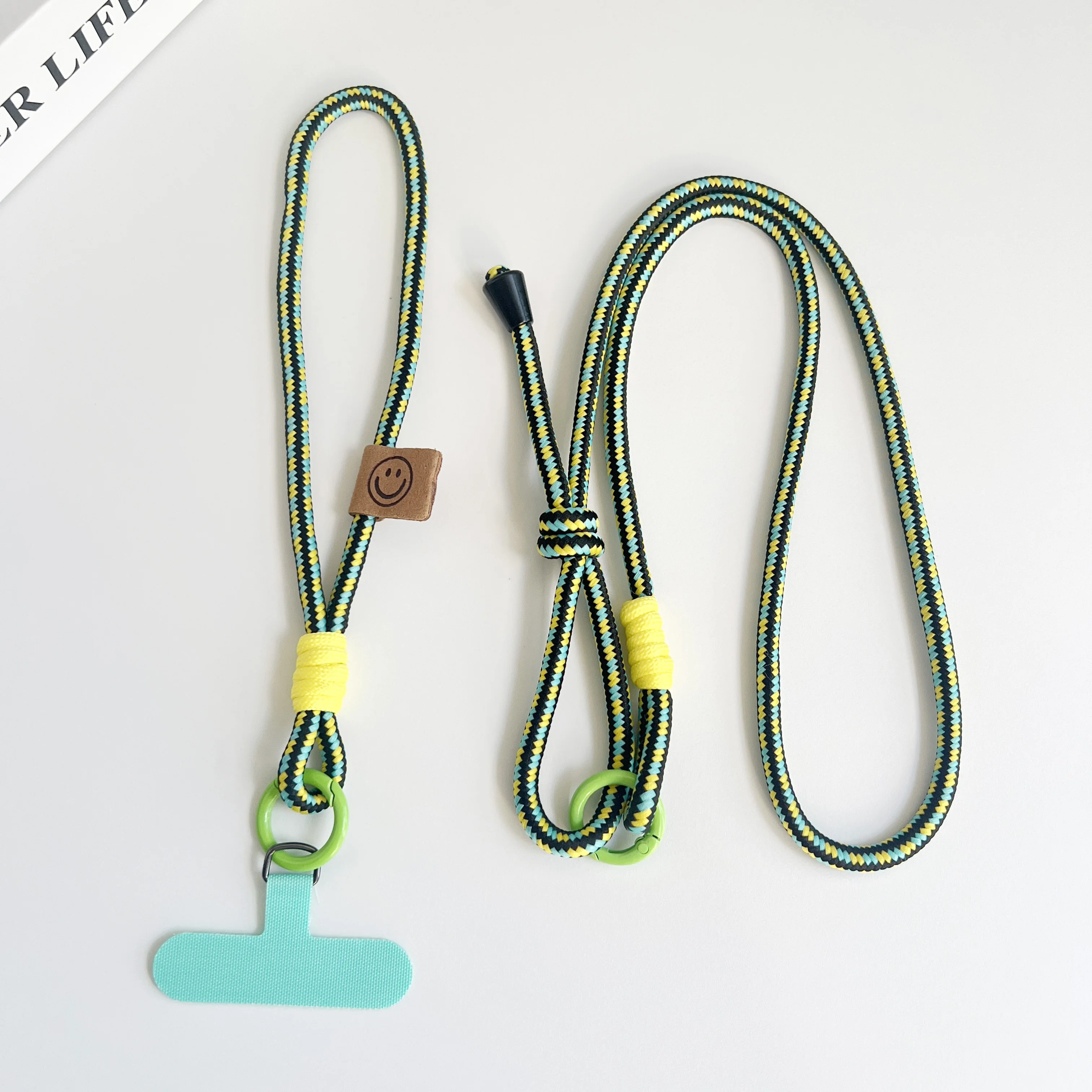 

Simple Two-in-one Mobile Phone Lanyard, Crossbody Strap, DIY Wrist Short Rope, Multi-Functional Adjustable Fancy Lanyard