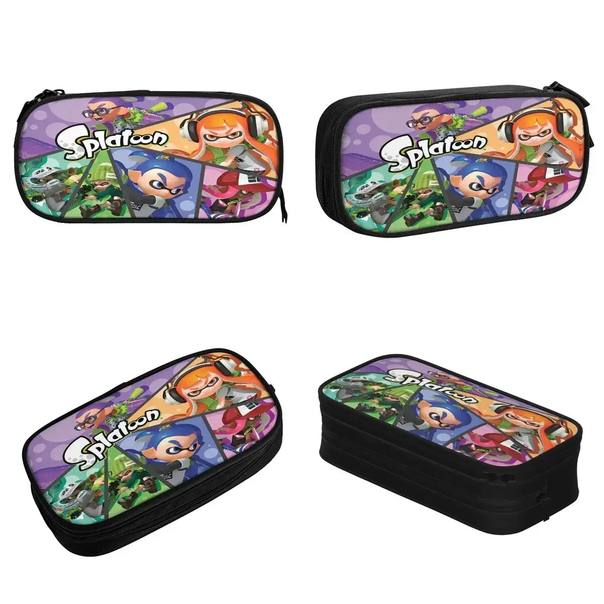 

Splatoon Game Pencil Case Cartoon Video Pen Bags for Student Large Storage School Supplies Gift Pencil Box