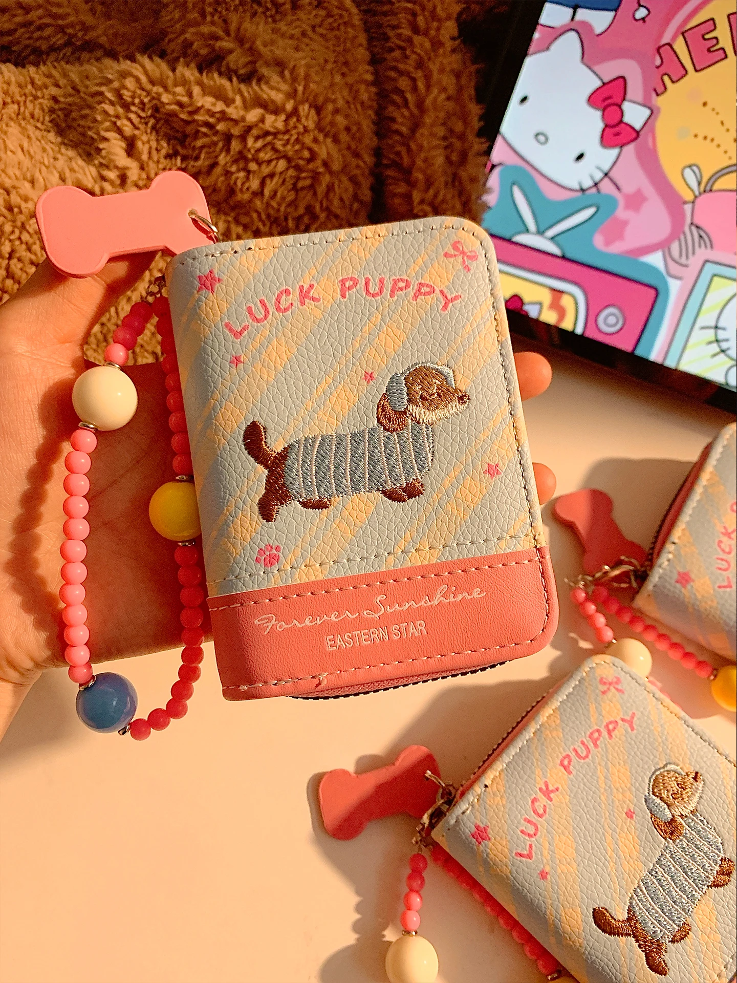 porta-cartoes-acordeao-com-contas-de-cachorro-dachshund-fofo-carteira-feminina-portatil-com-multiplos-slots-para-cartoes-po