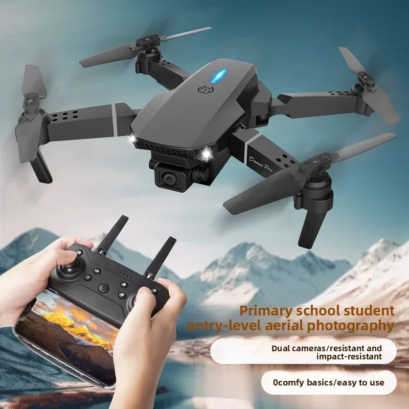 Drone E88 Pro WiFi FPV ​ ​   – Câmera HD 4K, Quadcopter Dobrável com Suporte de Altura, Ideal para Iniciantes Câmera HD Grande Angular WiFi FPV