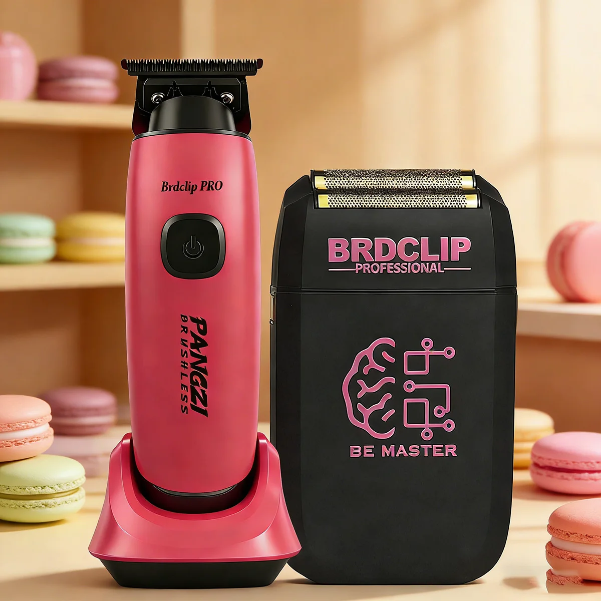 tagliacapelli-elettrico-professionale-brdclip-con-motore-brushless-8000rpm-base-di-ricarica-rasoio-8200rpm-con-doppia-lama-flottante-per-uomo