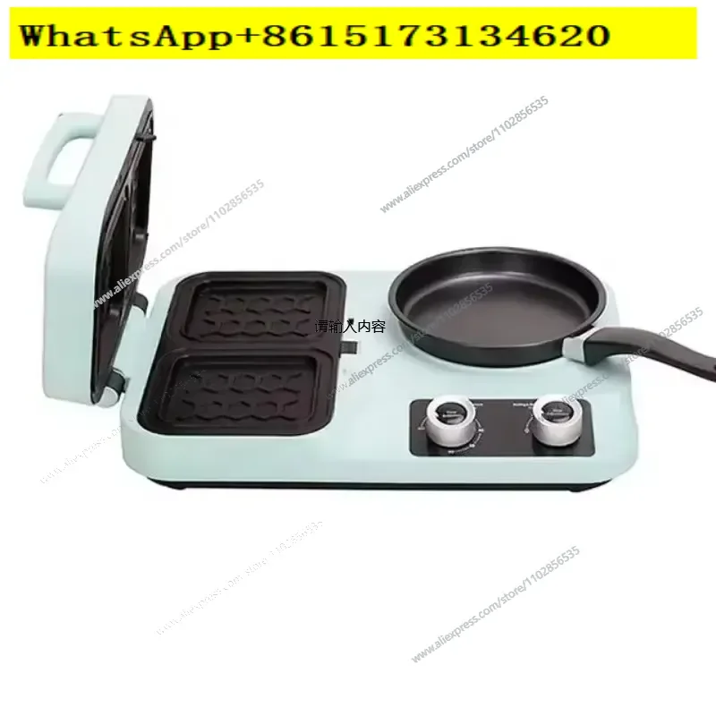 Discover the ultimate kitchen companion with this versatile four in one electric breakfast station. Crafted from durable