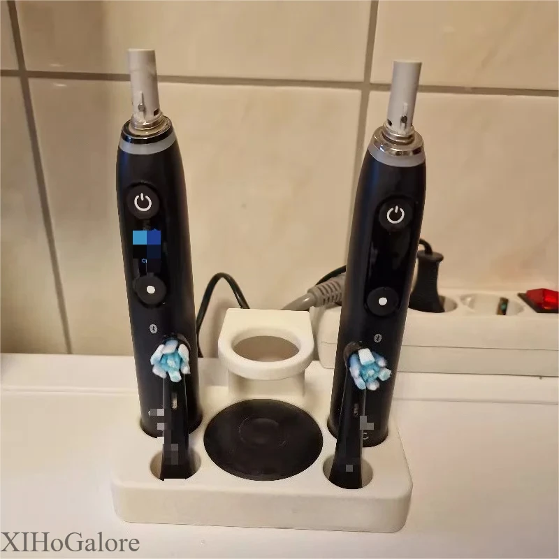 3D Printed For Oral B IO Toothbrush Holder Base Modern Space Saving Bathroom Stand Organizer For Countertop Storage Accessory