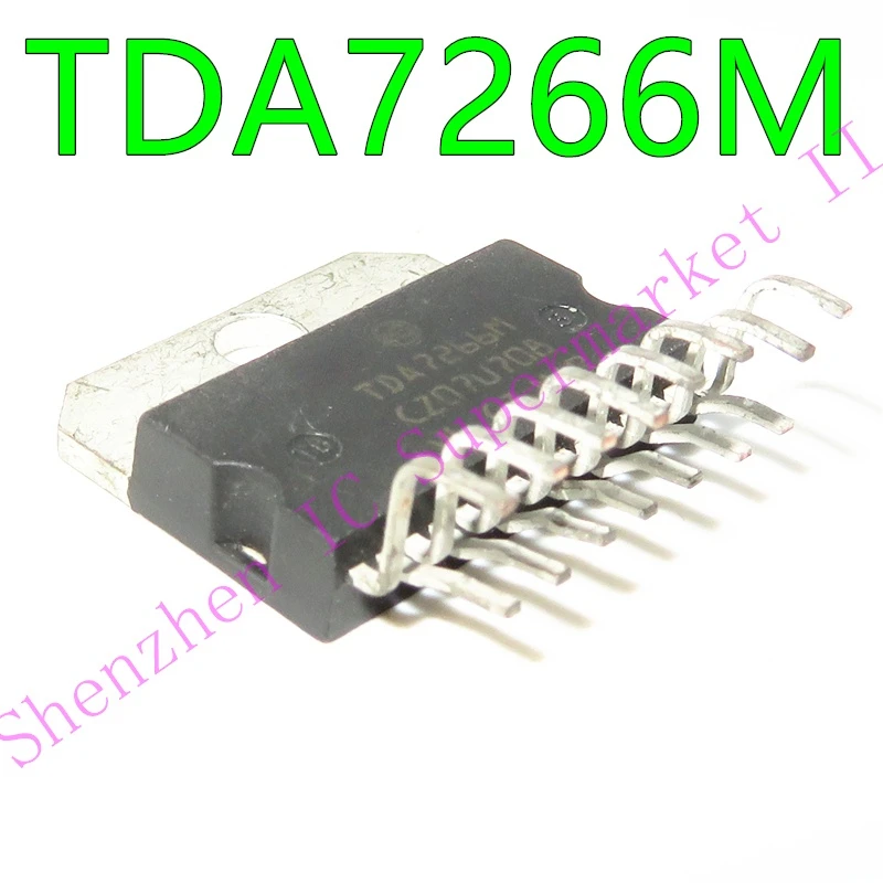 TDA7266M TDA7266 ZIP-15 ICT~M   7W+7W DUAL BRIDGE AMPLIFIER