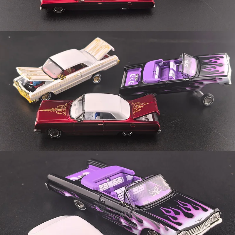 Fine Works Imparasi Coast Jumping Car 1:64 Model samochodu ze stopu z otwartymi drzwiami