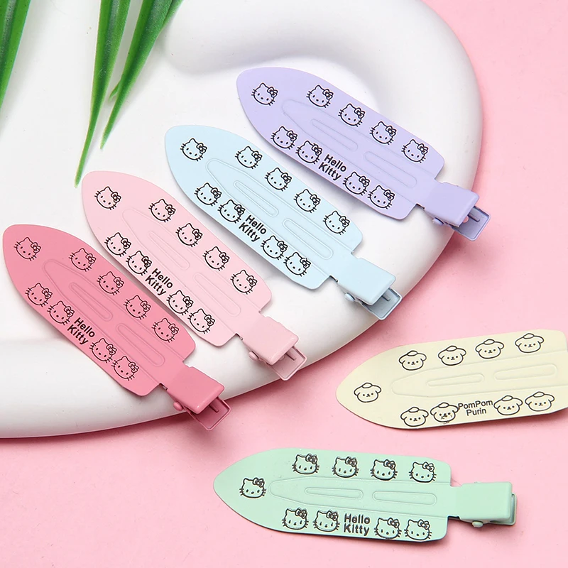 Kawaii Sanrio Hair Clip Cute Cartoon Hairpin Headwear Lovely Side Bang Clips For Girls Women Hair Accessories Gifts