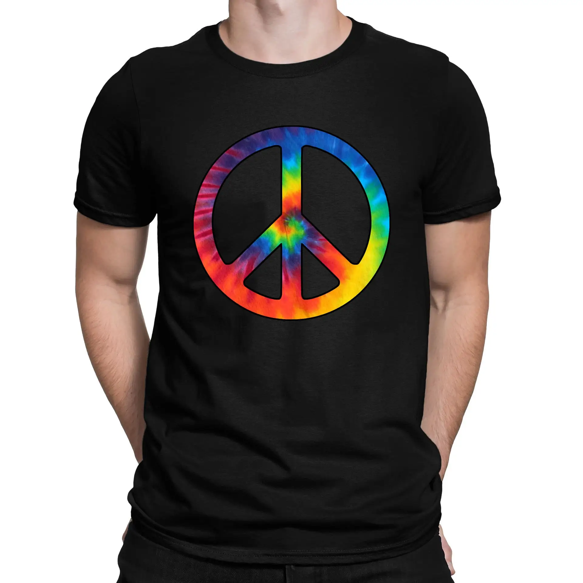 Tie Dye Peace Symbol CND T Shirt and Kids Sizes