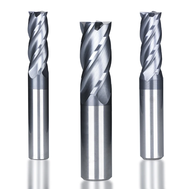 

CMCP Milling Cutter 4 Flute Milling Cutter Router Bit 1-20mm HRC 50 Carbide End Mill TiALN Coated CNC Machine Milling Tools