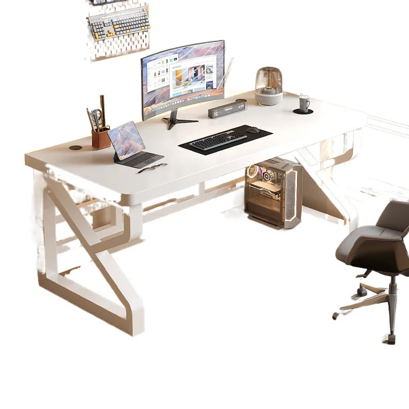 

Solid wood computer desk desktop home bedroom desk simple double modern desk student e-sports table