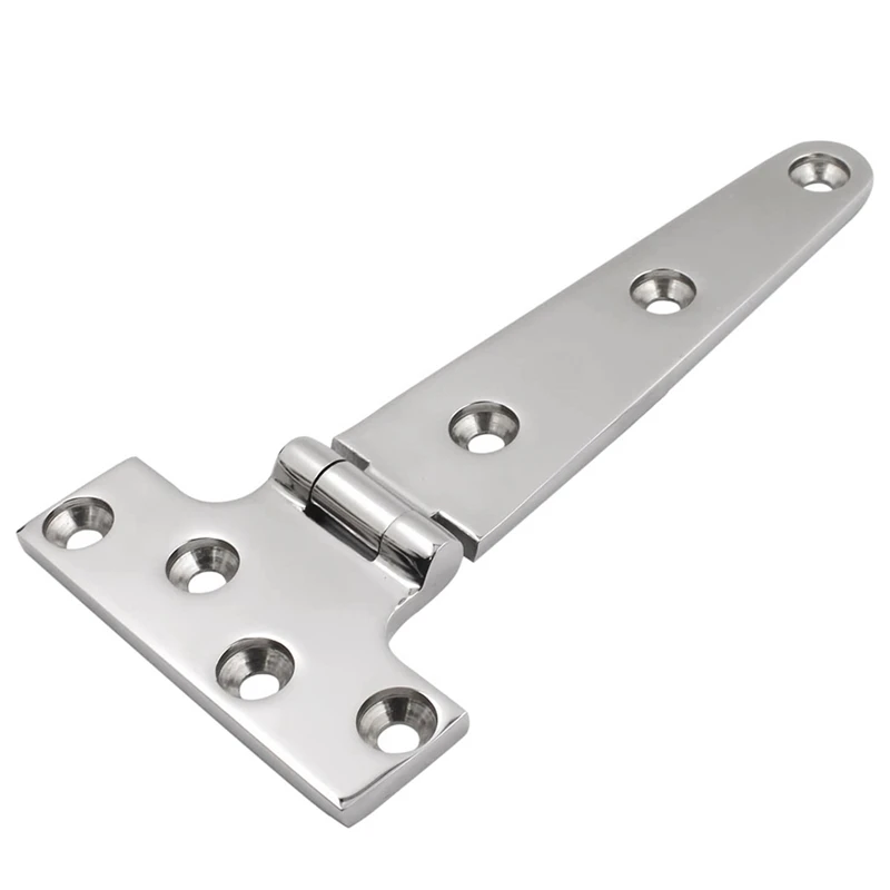 2 Pieces Casting Hinge T-Strap Hinges 6Inch X 3Inch Casting Hinge 316 Stainless Steel For Boat& AUTO