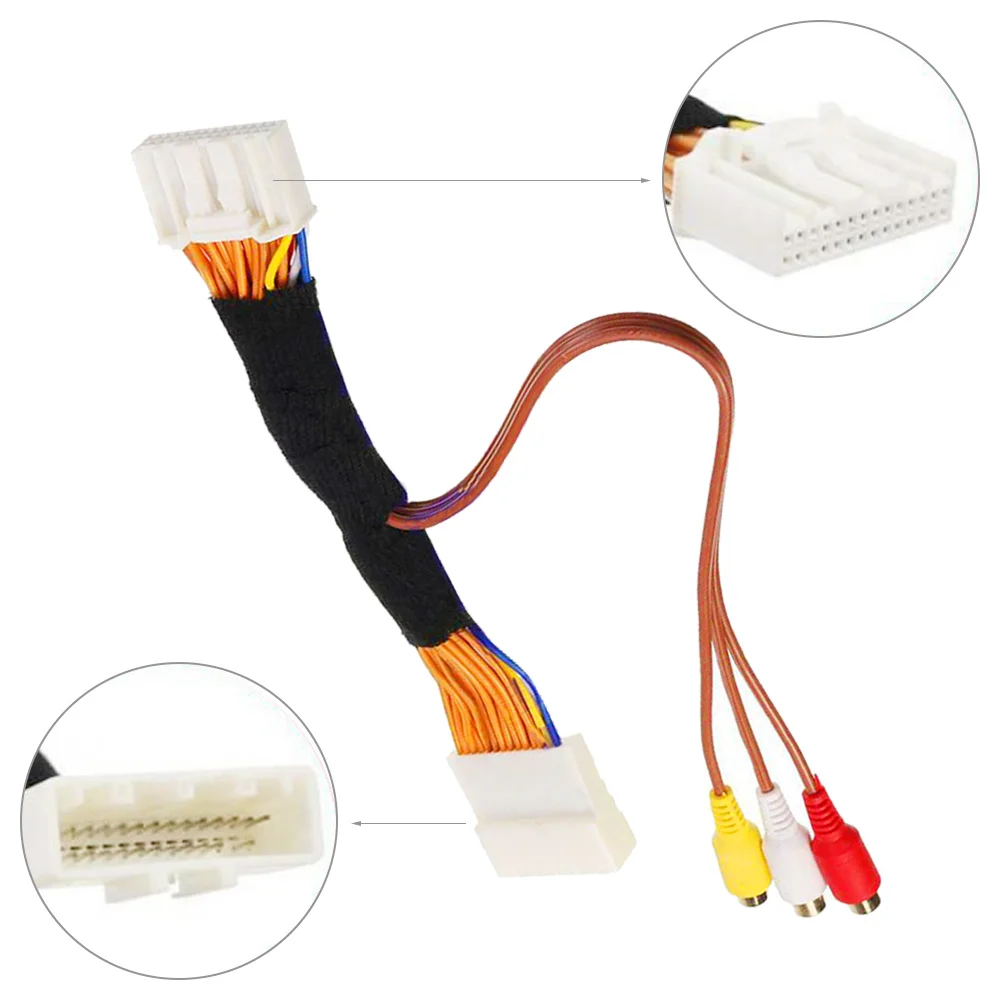 28 Pin Car Audio AV Video Cable For Toyota Lexus 2 Entune Monitors Head Units