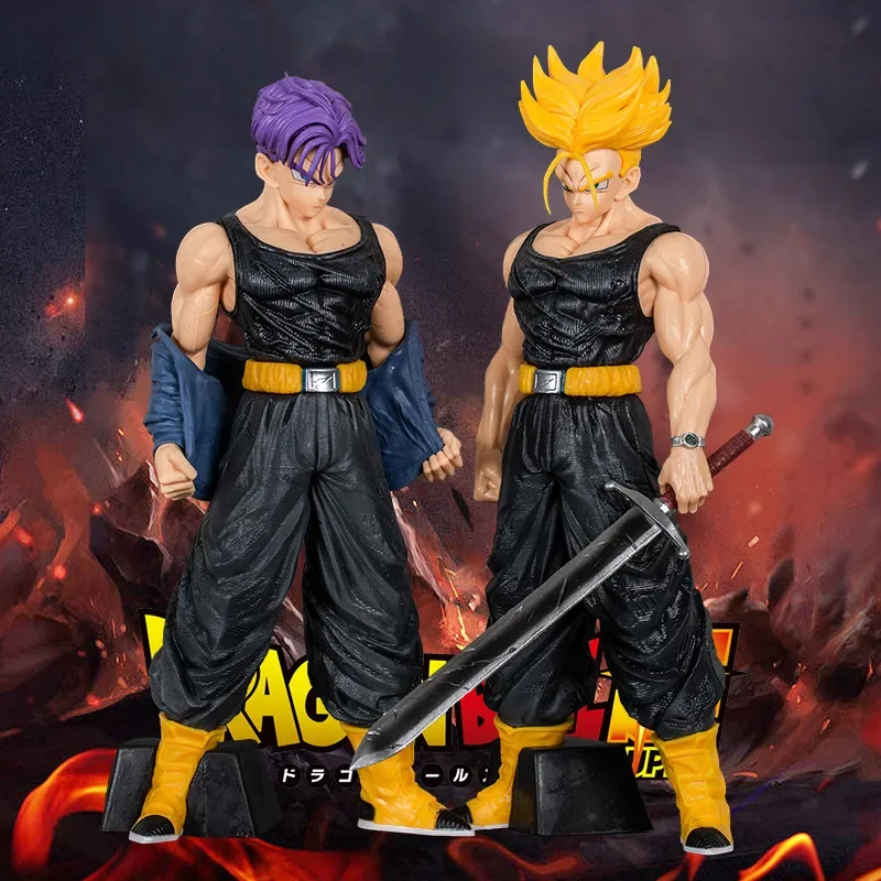 

In stock 30cm Anime Dragon Ball Trunks Figure Super Saiyan Future Trunks PVC Action Figures GK Statue Collection Model Toys