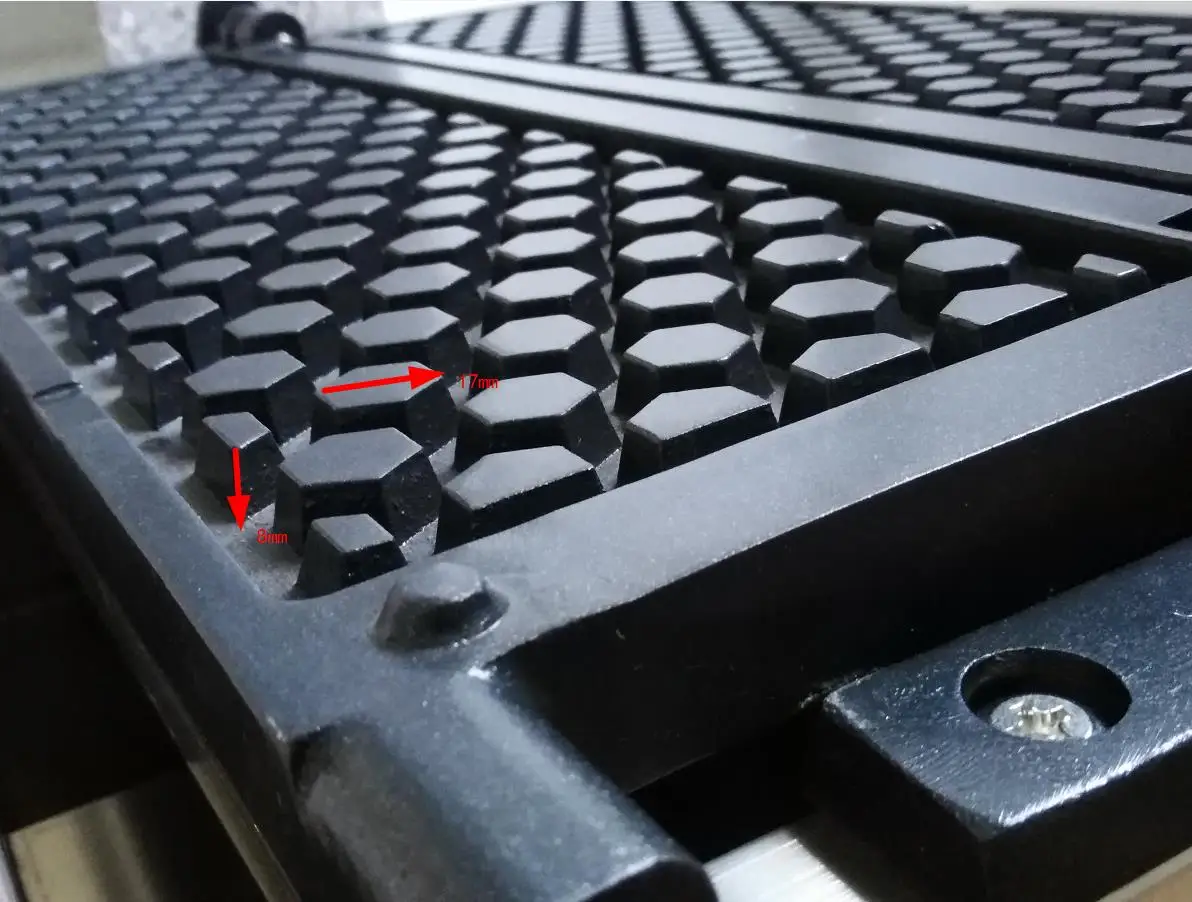 ماكينة الوافل التجارية على شكل قرص العسل، ماكينة صنع الوافل غير اللاصقة، فرن كعكة البيض الفقاعي #4