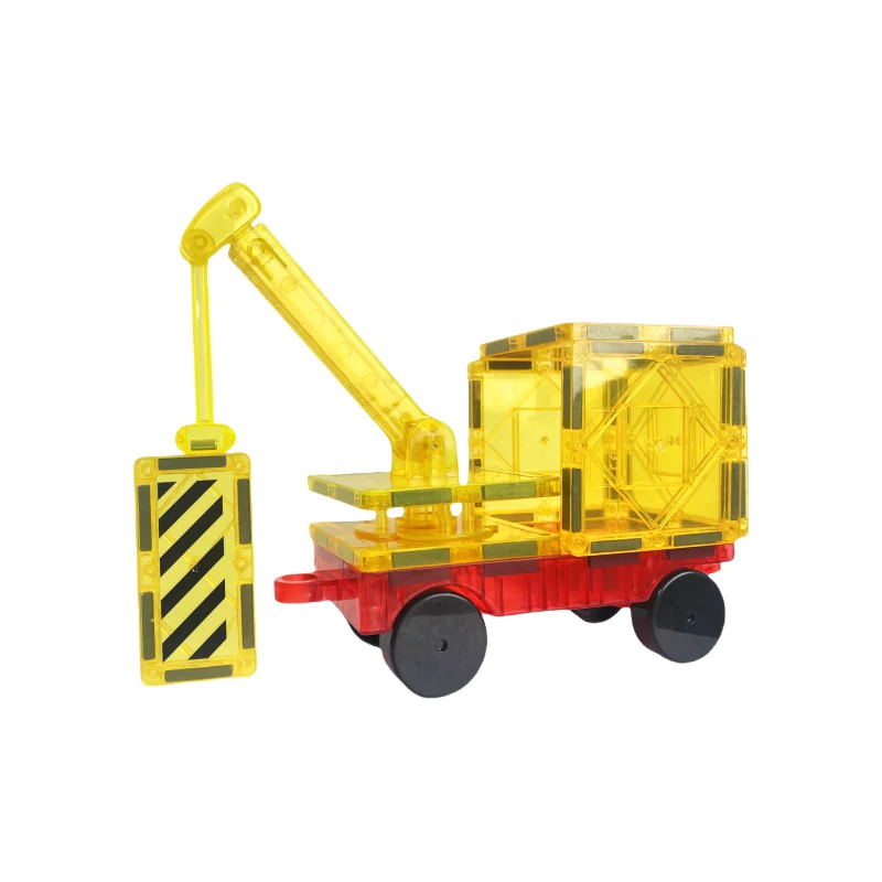 2,95" großes magnetisches Auto mit getöntem Fenster und magnetischem Auto – Kranzubehör – magnetisches Nachfüllpaket