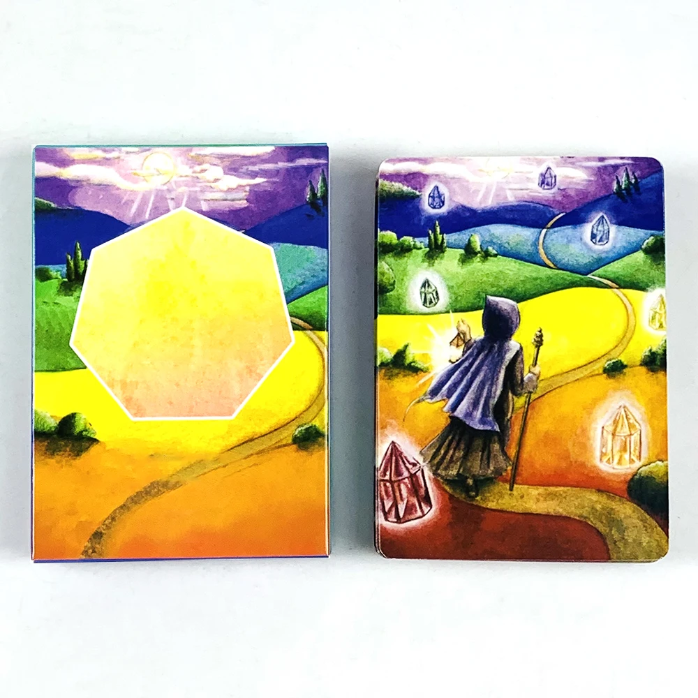 

Карты Oracle A 49 шт. Колода испанской версии Fate Divination Таро Настольная игра, праздничные игры, подарки на Хэллоуин и Рождество