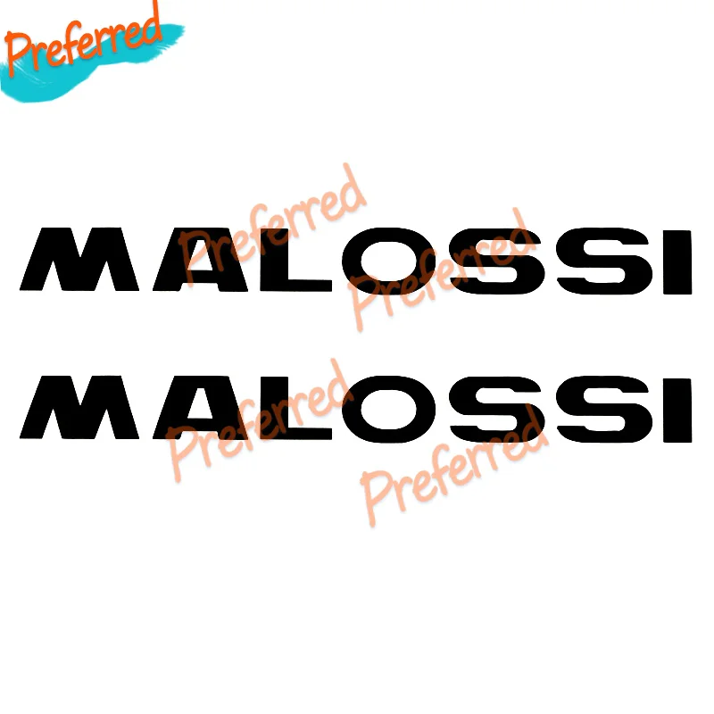 2x Malossi Decal Stickers Scooter Tuning Px Sx Li Gp Pk Tv Customizable in Any Size No Background