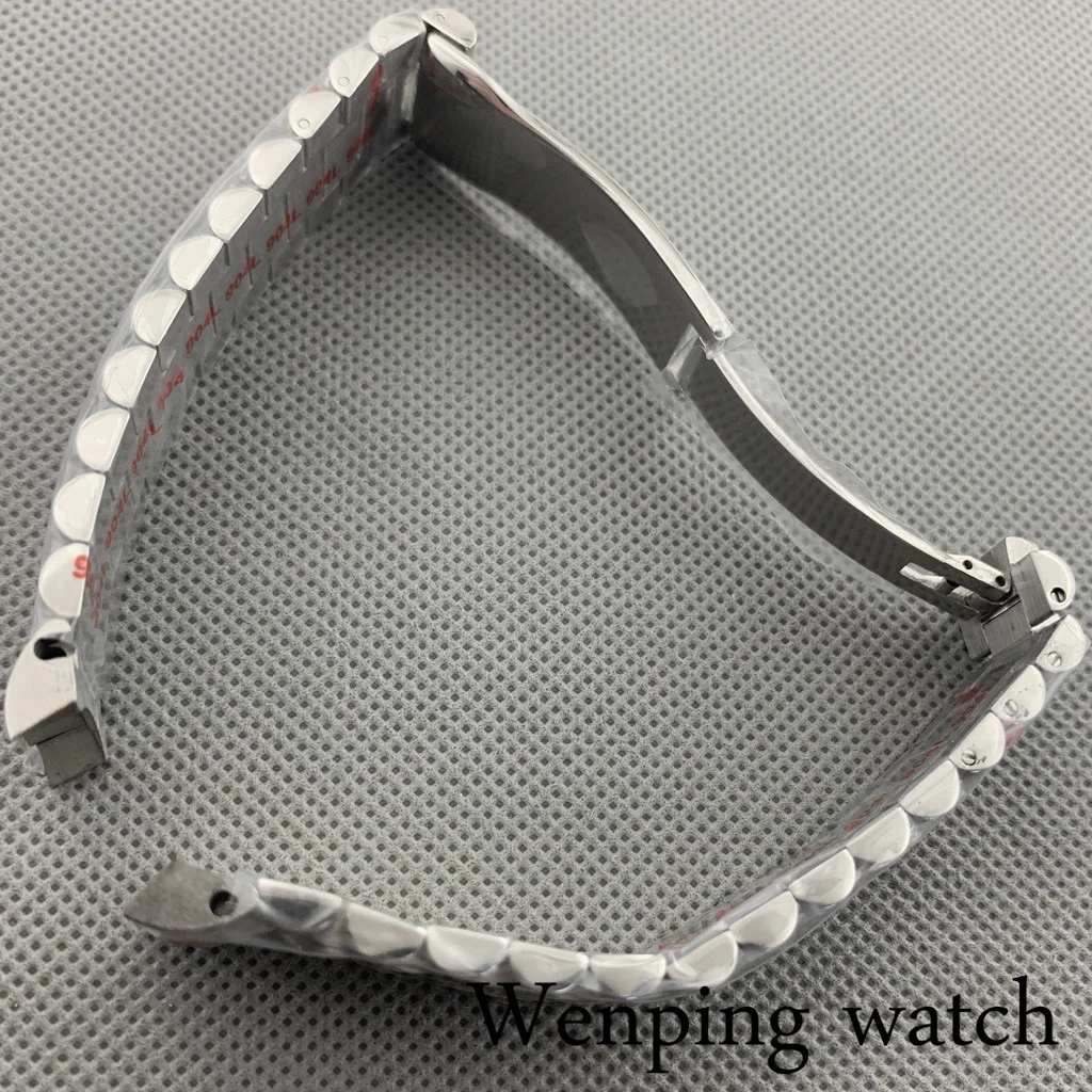 Brand New Original 20mm President Bracelet 904L Stainless Steel Band Folding Buckle Watch Strap Watch Assembly Accessories Parts