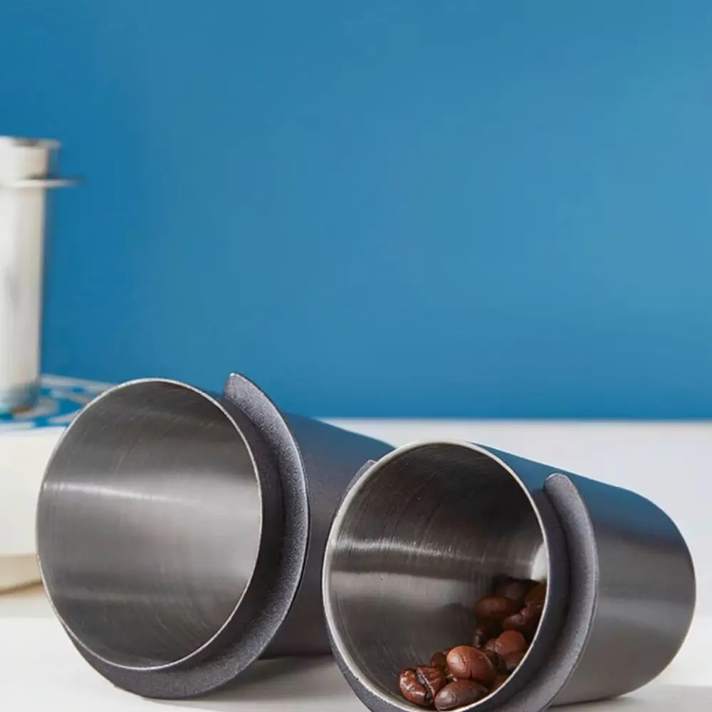 Coffee Dosing Cup Stainless Steel Powder Feeder Espresso Portafilter Accessory For Barista Home Coffee Maker Tool