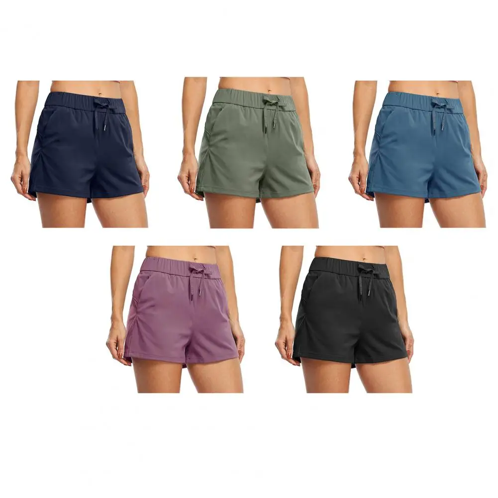 High Waist Push Up Fitness Shorts For Women Sporty Sportswear Gym Yoga Pockets Short Wear Cycling Run Workout Clothing