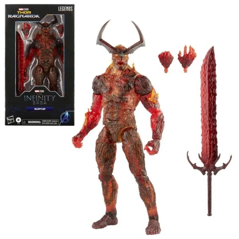 Spot Marvel Legends Action Figure, Versão Hong Kong, Thor 3 Gigante de Fogo Surtel, Modelo PVC, Presentes para Meninos, 12"