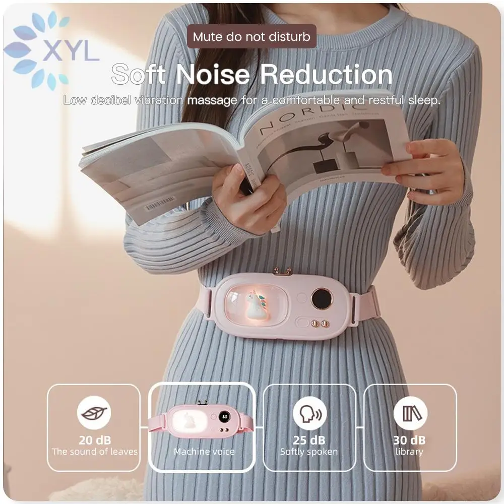 Electric Heating Abdominal Belt for Menstrual Pain Relief Uterus Warmth with Vibrating Massage Targeted Acupoint Therapy for Wom