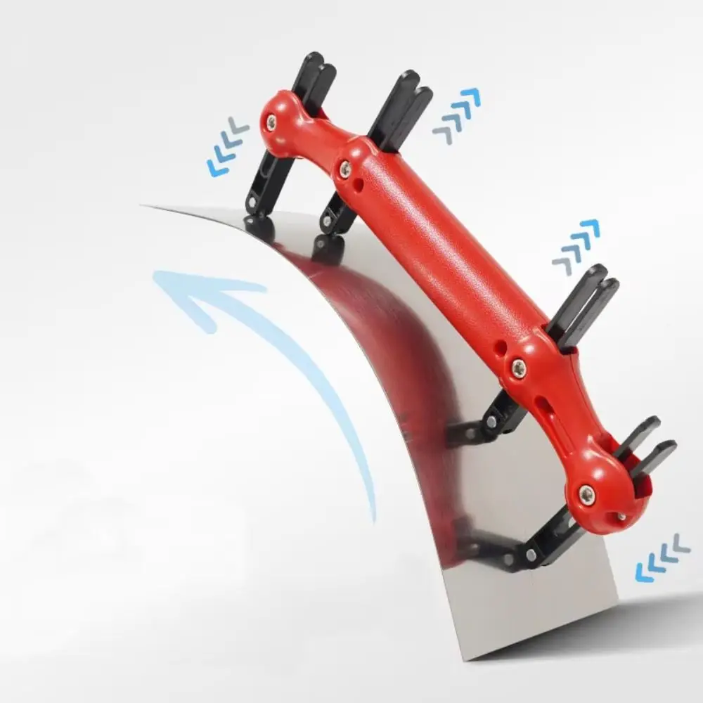 Multi-função arco pintura espátula ajustável suave raspar massa espátula de aço de alto carbono antiderrapante lidar com espátula de massa pintor