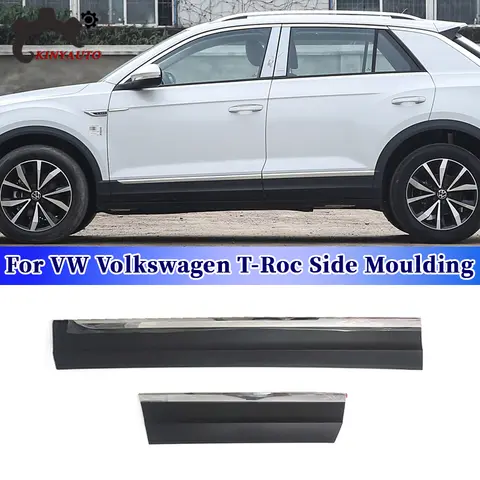 폭스바겐 T-Roc 사이드 몰딩 크롬 전면 후면 문짝 가니쉬 스크래치 방지 스트립 트림 보호대 플레이트