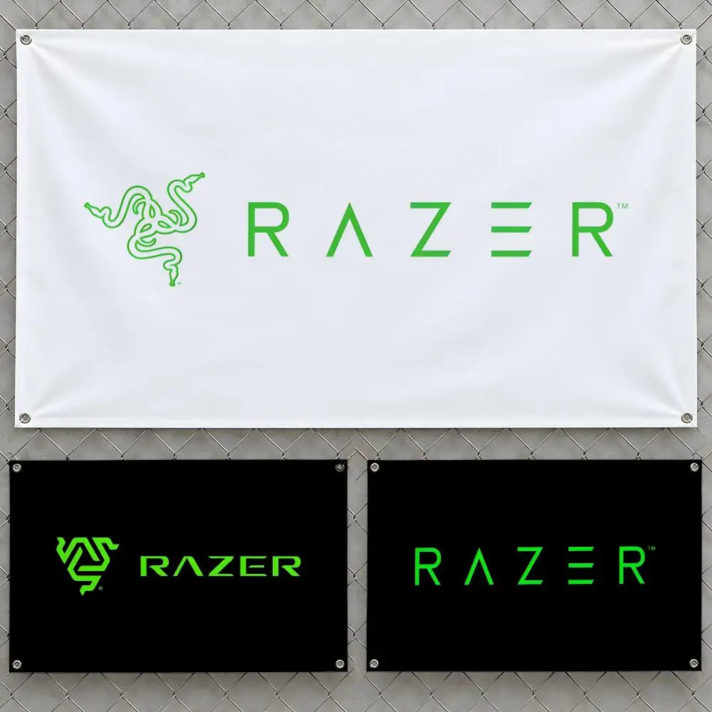 Brand R-Razer Chroma Kraken DeathAdder Flags Wall Hanging Flag Banners For Birthday Parties Outdoor Bedroom Dorm Room Decor