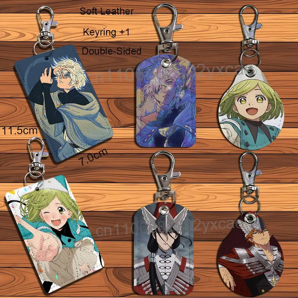 Easthies Witch Hat Atelier Qifrey Cartoon Movie Singer Game Leather Card Holder Can Store Access Control ID Card Subway case