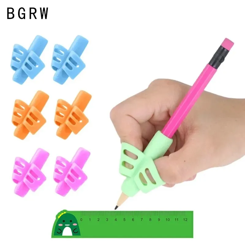 6Pcs/Set Pencil Grips Kids Handwriting Posture Correction Training Grippers Writing AIDS Pens Holding for Toddler Children Gifts