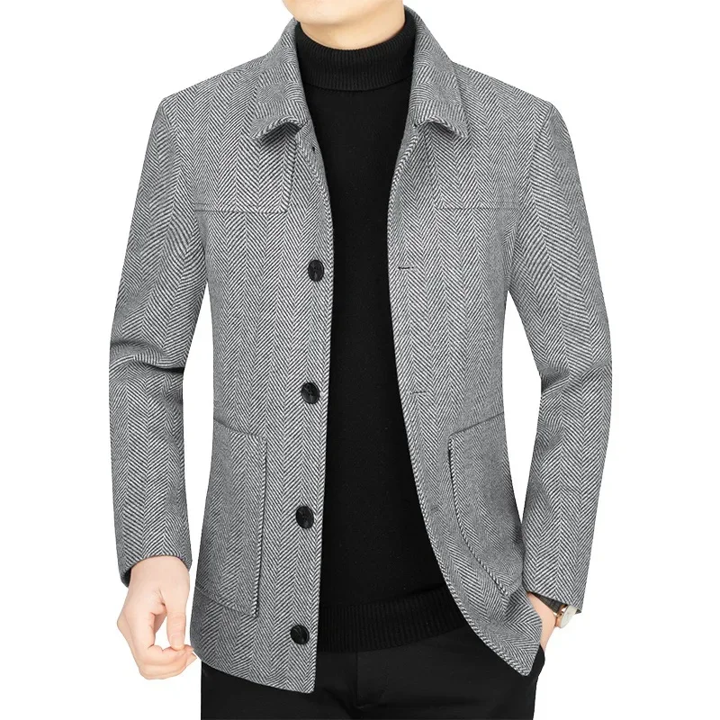 Costumes décontractés d'affaires pour hommes, blazers en cachemire, vestes en laine mélangée, coupe couvertes, vêtements pour hommes, nouveau, 4XL