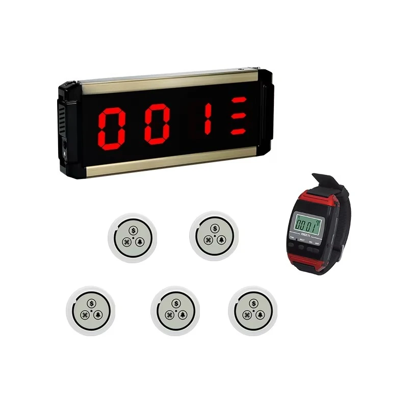 Wireless Restaurant Table Buzzer Service Call Ringtone Waiter Call System