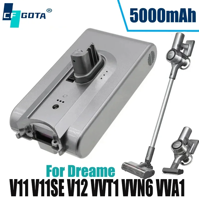 

Литиевая батарея для пылесоса Dreame V11 V12 VVT1 VVN6 Mijia Dreame 25,2 в 5000 мАч